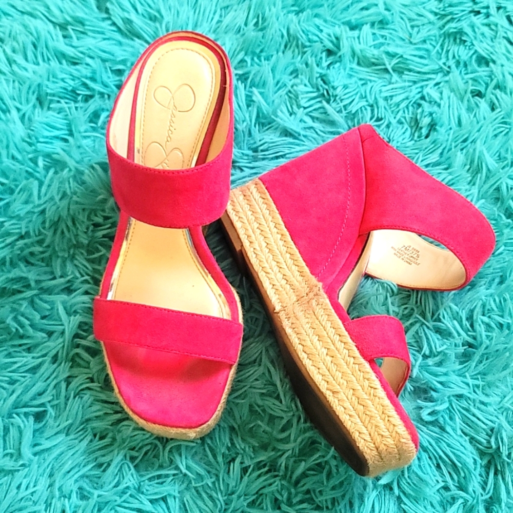 Hot Pink Jessica Simpson Wedge